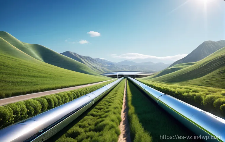 하이퍼루프 교통의 시장 전망 및 예측 - **Prompt 1: Luxurious Hyperloop Interior with Augmented Reality**
    "A photorealistic, ultra-high-...
