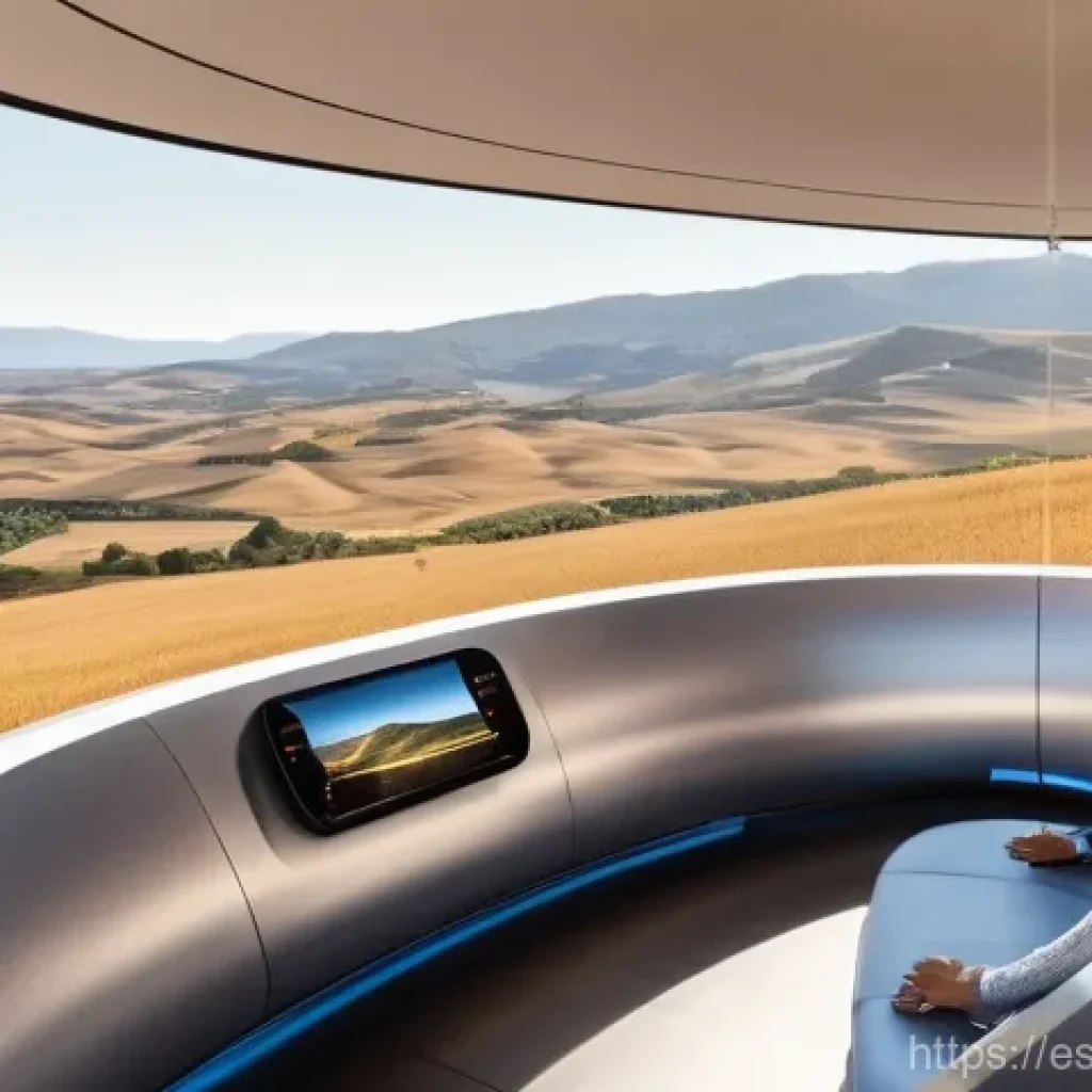 하이퍼루프의 경제적 이점 분석 - **Prompt: "A sleek, futuristic Hyperloop capsule glides silently through a transparent tube, offerin...