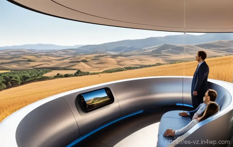 하이퍼루프의 경제적 이점 분석 - **Prompt: "A sleek, futuristic Hyperloop capsule glides silently through a transparent tube, offerin...